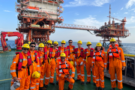 Visita ad una piattaforma ENI in Adriatico