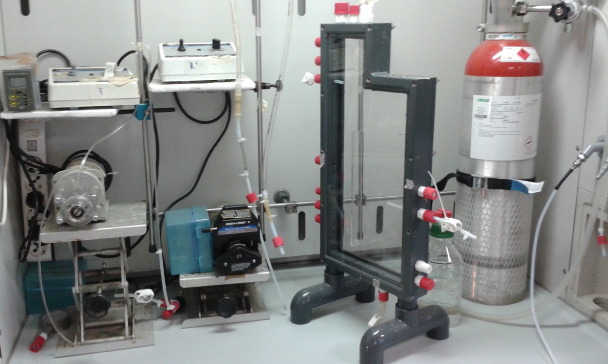 Bioreattore disegnato per operare la rimozione di acido solfidrico da biogas mediata da batteri rossi