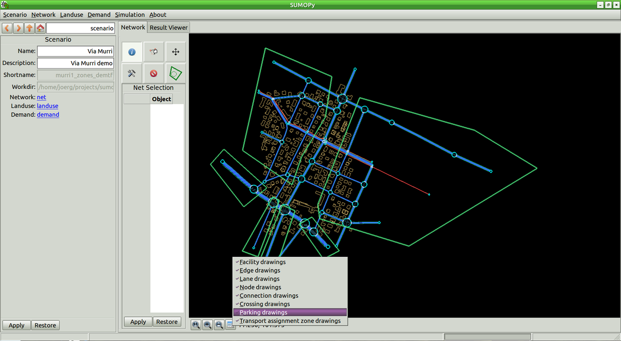 Micro-simulazione di una rete multimodale in ambito urbano